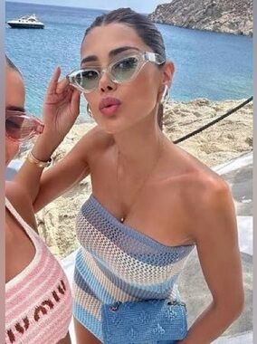 Cult Gaia x Thierry Lasry Mint Green Jaya 49mm Cat Eye Sunglasses NWT